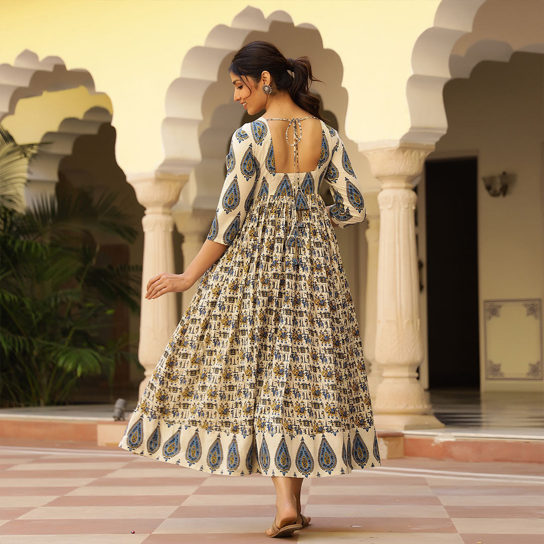 Libas Floral Ethnic Midi Dress Price in India, Full Specifications & Offers  | DTashion.com